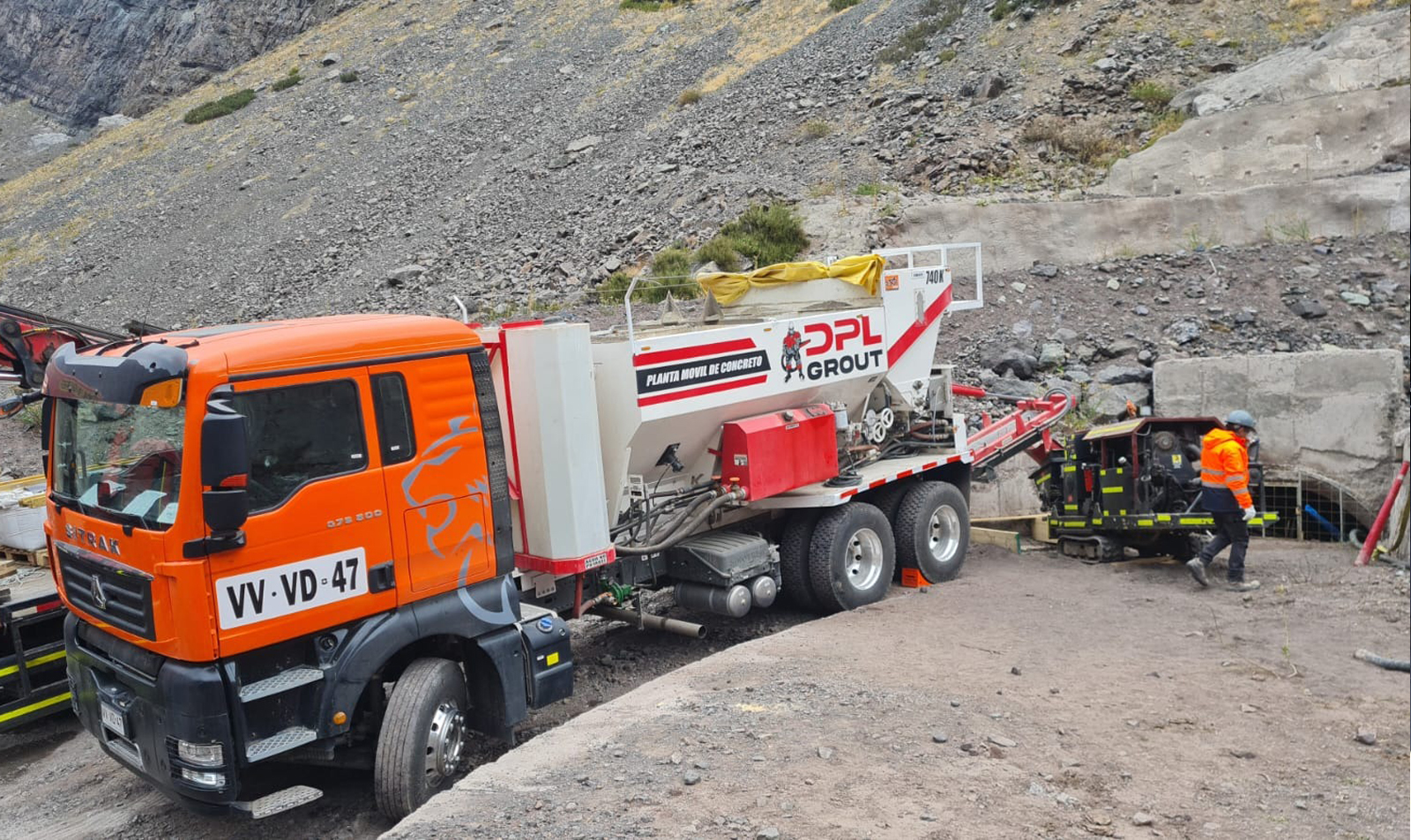 Vista frontal planta dosificadora 740 K Starmix Chile