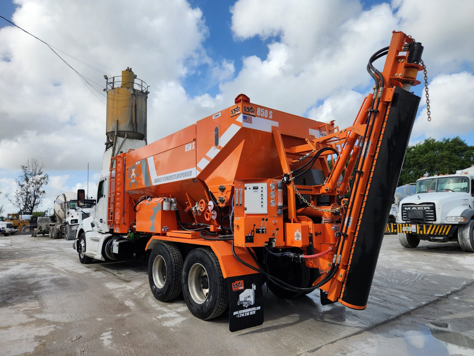 Vista frontal planta dosificadora 850 S Starmix Chile